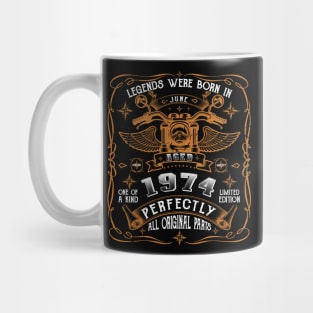 Legends Born In June 1974 49th Birthday Mug